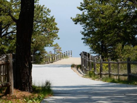 Entrance to Ferry Beach State Park in Saco Maine