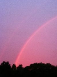 Double rainbow at dawn