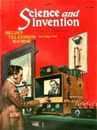 Science and Invention, April 1923, cover by Howard V. Brown (American, 1878-1945)