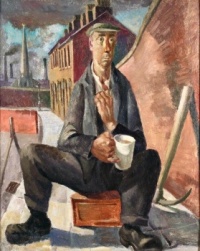 he Tea Break by Reginald Brill (1902 - 1974)