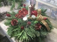 Golden Drums Christmas Centrepiece