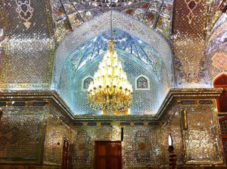 Shāh Chérāgh, a mosque and mausoleum in the ancient Persian city of Shiraz.