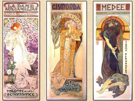 Solve Mucha Sarah Bernhardt Jigsaw Puzzle Online With 108 Pieces