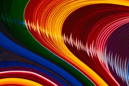 Solve Colorful Strands jigsaw puzzle online with 77 pieces