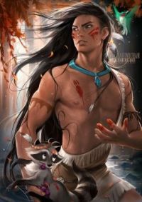 Pocahontas genderbend Different Disney art