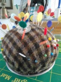 New handcrafted all wool pincushion
