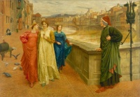 Dante and Beatrice by Henry Holiday 1882-84