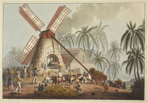 The_Mill_Yard_-_Ten_Views_in_the_Island_of_Antigua_(1823),_plate_V_-_BL