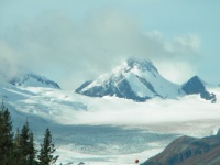 Clouds over glacier