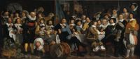 Amsterdam citizens celebrating the Peace of Münster, 1648 painting by Bartholomeus van der Helst.