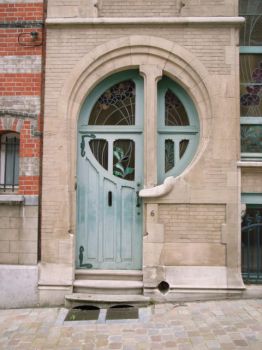 Brussels Art Nouveau door