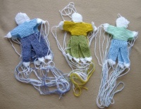 Seasonal Crafts - Easter - Knitted Bunnies - White Unfinished (12 - 252 Pieces)