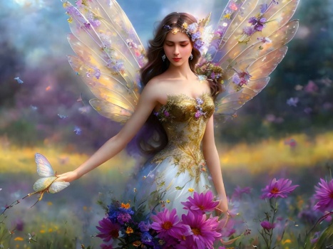 Solve Kind Fairy jigsaw puzzle online with 70 pieces