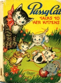 " Pussy Cat Talks to Her Kittens" Book Cover 1942