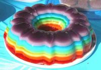 Rainbow Jell-O Ring