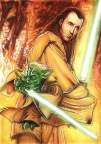 Star Wars: Yoda and a young Dooku 