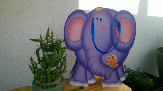 elephant and bamboo