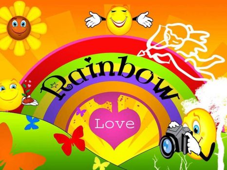 Smiley Rainbow Love