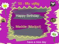 Happy Birthday Maddie