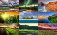 Beautiful locations with wonderful colors - large
