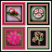 Just Pinks and Greens - Brooches