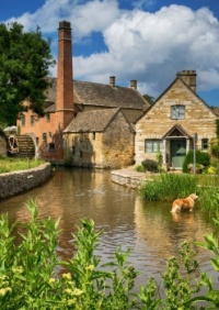 Watermill in the Cotswolds village of Lower Slaughter