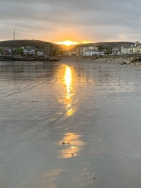 Sunset, Gansey Bay on the Isle of Man