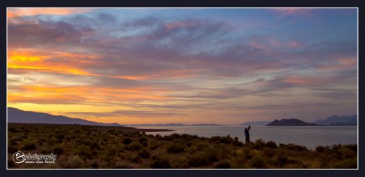 Sunset at Pyramid Lake, Nevada