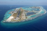 Airport in the Maldives is located on an artificial island in the middle of the Indian Ocean