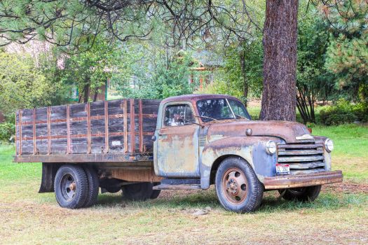TIRED OLD TRUCK