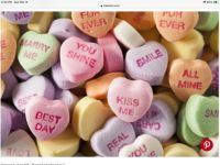 Valentine heart candy