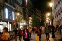 Madrid in night