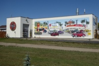 Classic car Mural