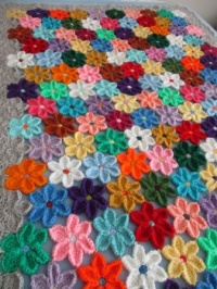 Flowers afghan