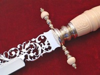 Ivory Openwork Knife (Detail)