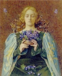 Violets, Henry Meynell Rheam, 1904