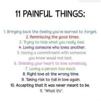 11 painful things