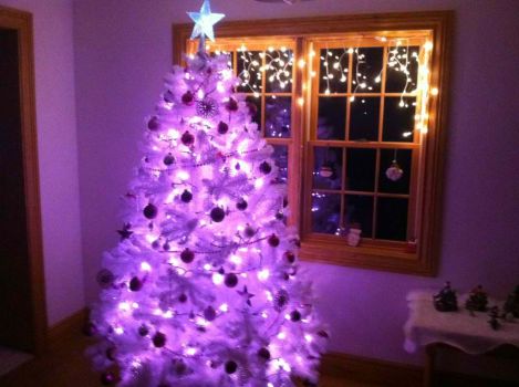 the pink christmas tree