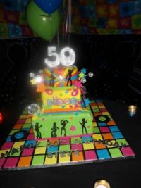 80's themed birthday cake