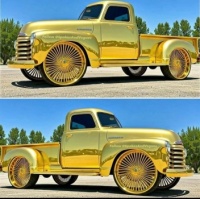 Beautiful gold truck...