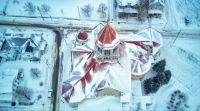 Photo of the Day (http://ncpr.org/photo):  Asbury Church from above. Watertown, NY.