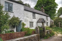 Cornish Cottages. Altarnum. Bodmin Moor. UK.