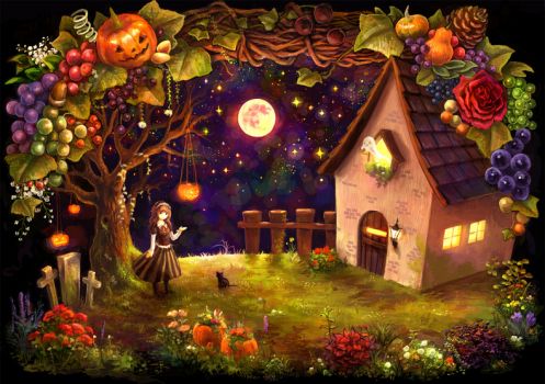 Halloween cottage