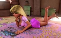 Rapunzel with Smurfette puzzle.