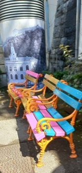 Llubljana, colourful seats