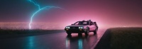 Delorean Sunset