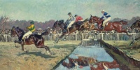 Angelo Jank (German, 1868–1940), A Day at the Races (1913)