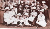Wedding group, Suffolk,England. 1897.