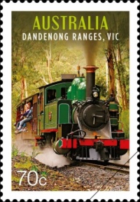 Australian Stamp Dandenong Steam Train