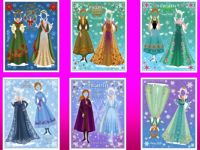 Anna and Elsa season outfits collage